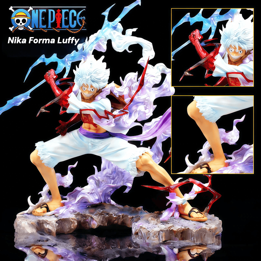 【ONE PIECE】รูปฟิกเกอร์ลูฟี่หมวกฟาง ร่างเทพเกียร์5 จักรพรรดิสมุทรตัวจริง พลาสติกเกรดดี ของสะสมอนิเมะ