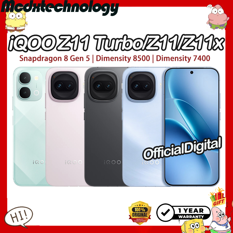 VIVO iQOO Z11 Turbo Snapdragon 8 Gen 5 iQOO Z11 Dimensity 8500 iQOO Z11x Dimensity 7400 iQOO Z10 Tur