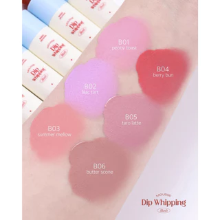 ( บลัช 1 ชิ้น ) บลัชบาเบล BABEL DELOONA - Mousse Dip Whipping Blush 3 กรัม บลัชมูส ผู้หญิง บลัช เครื่องสำอาง