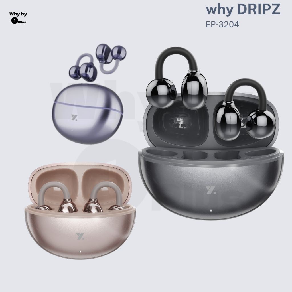 หูฟังบลูทูธ หูฟังหนีบหู Why TWS EarClip Earphone  ดีไซน์ EAR-CLIP รุ่น DRIPZ รับประกัน 1 ปี EP-3204