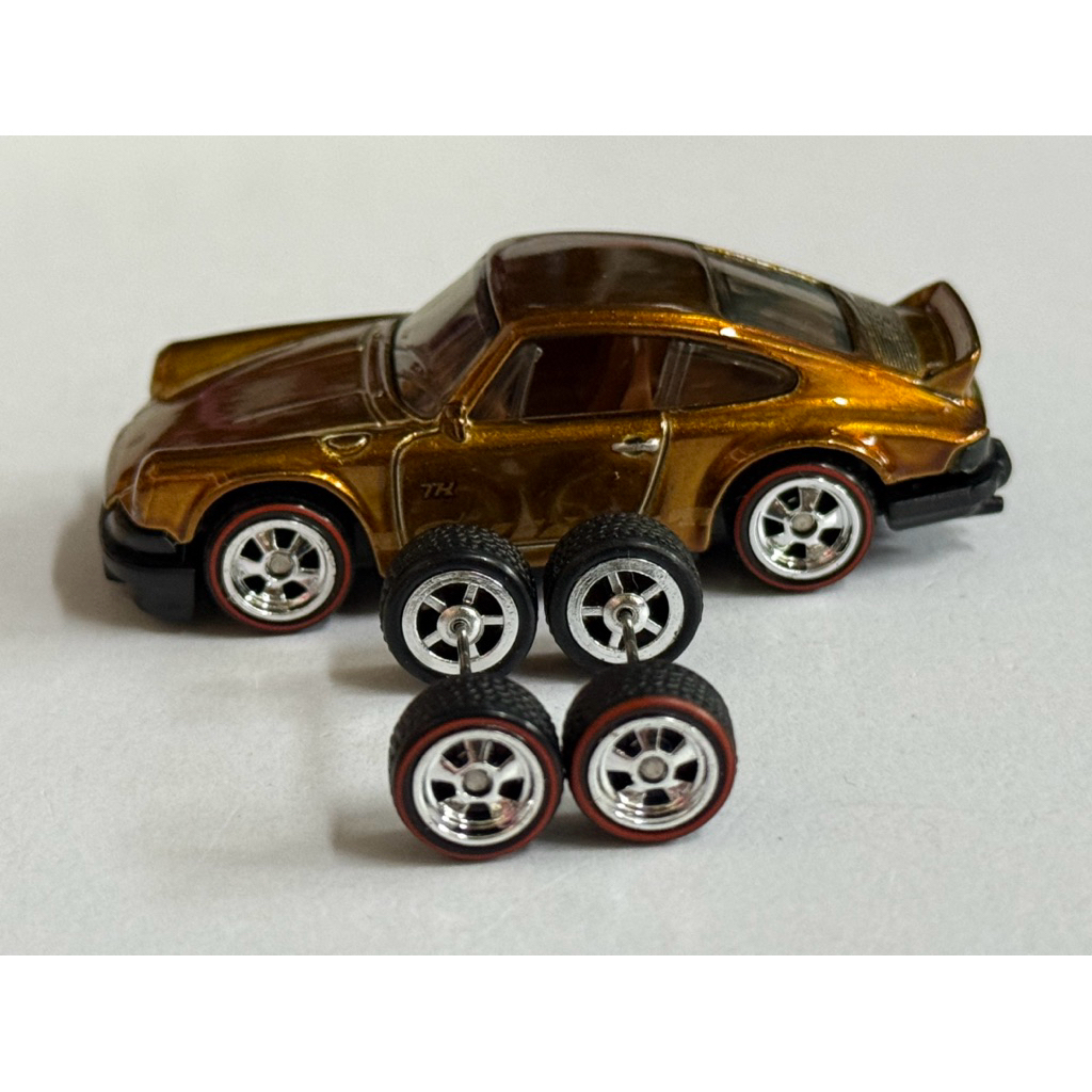 1/64 Scale 5 SPOKE FUCHS  Porsche Real Riders Wheels Rims Tires  for Hot wheels ล้อยาง ขนาด 11 มิล ลาย Fuchs