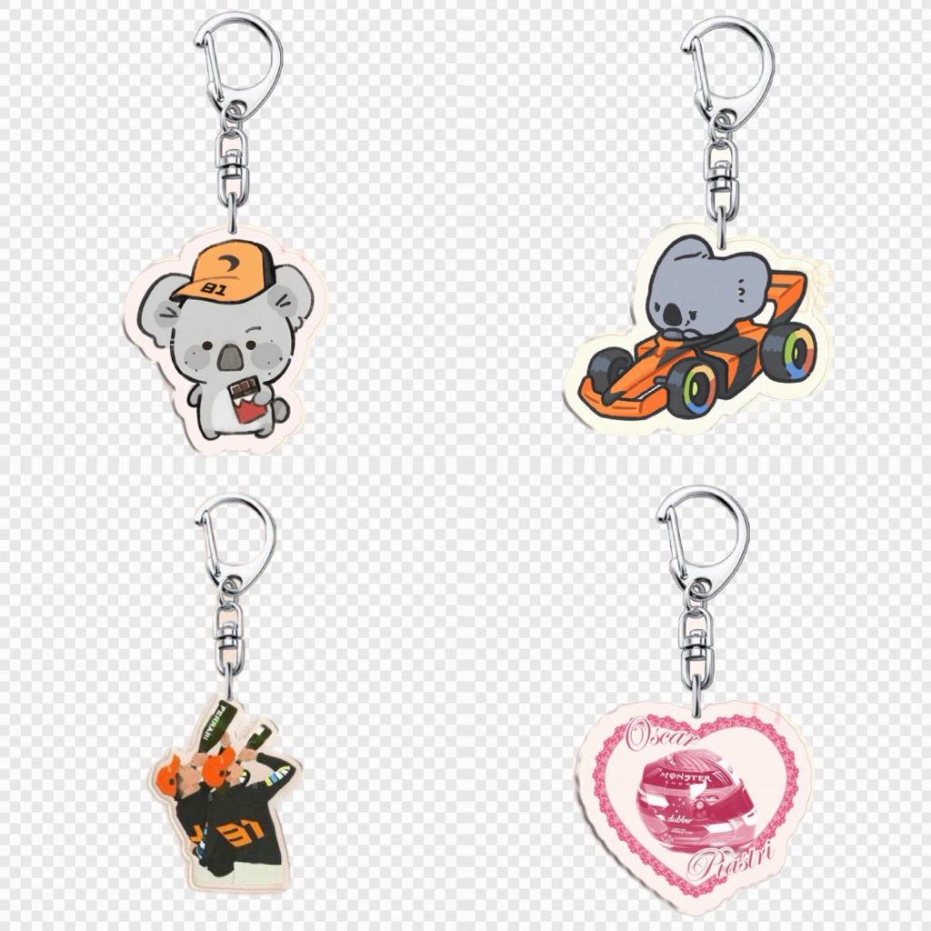 F1 พวงกุญแจ : Oscar Piastri (Acrylic Keyring)