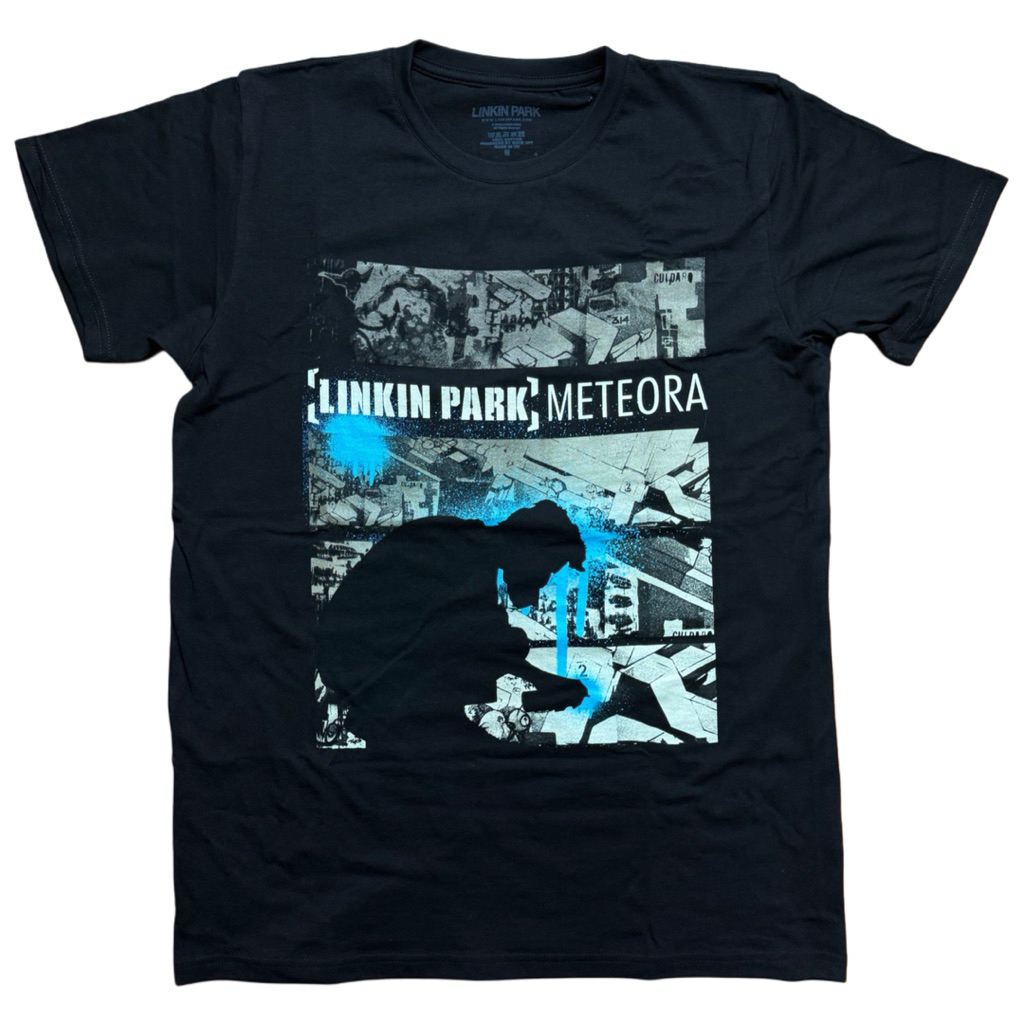 เสื้อวง LINKIN PARK : METEORA DRIP COLLAGE (BLACK) ลิขสิทธิ์แท้ UK
