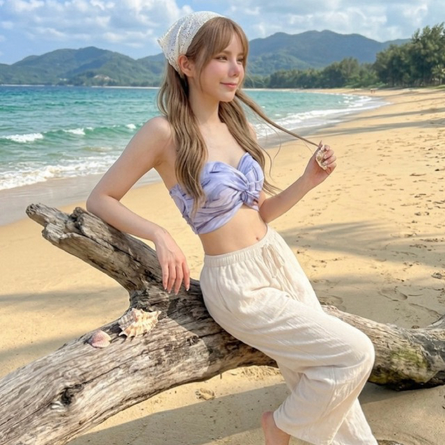 มีฟองน้ำ ❤️ Diiz’s ❤️ MAPLE BRA เกาะอก ทวิสต์หน้า ทรงบรา งานป้าย สงกรานต์ ทะเล