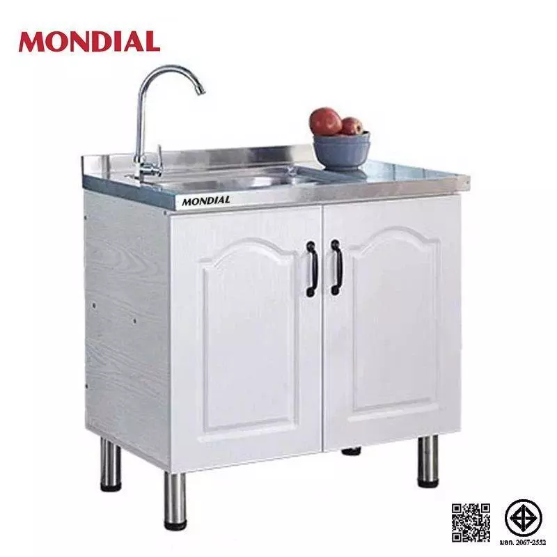 Mondial เคาเตอร์ครัว 304 สแตนเลส kitchen cabinet 80CM/120CM/160CM ชุดครัว ล้างจาน/ตู้ซิ้งล้างจาน/ตู้วางเตาแก๊ส