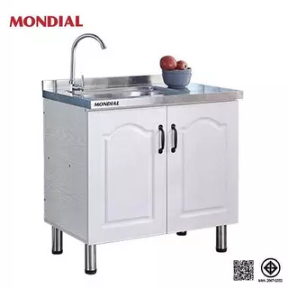 Mondial เคาเตอร์ครัว 304 สแตนเลส kitchen cabinet 80CM/120CM/160CM ชุดครัว ล้างจาน/ตู้ซิ้งล้างจาน/ตู้วางเตาแก๊ส