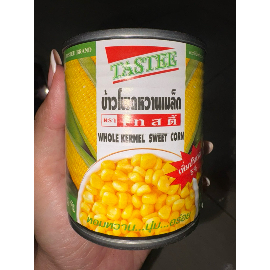 พร้อมส่ง ข้าวโพดหวานเมล็ด ขนาด 145 กรัม tastee whole kernel sweet corn