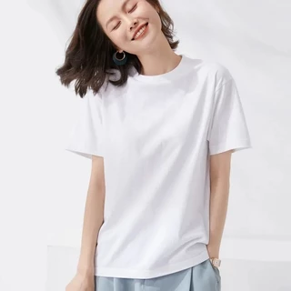 Virenshop เสื้อยืดคอกลมสีพื้น ไม่ย้วย ไม่หด ไม่ต้องรีด ผ้านุ่ม ไม่ขึ้นขุย ผ้านุ่มสบาย ใส่แล้วรู้สึกดี
