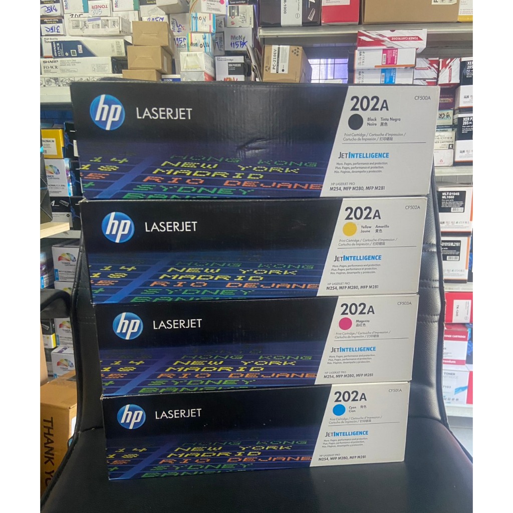 Toner Hp 202A หมึกพิมพ์ 202 ของแท้100% BK C M Y CF500 CF501 CF502 CF503