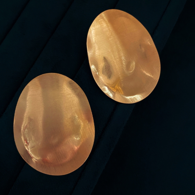 Valencia Haus • GLORIA EARRINGS [ต่างหูวงรีแผ่นบาง น้ำหนักเบา สแตนเลส กันน้ำ]