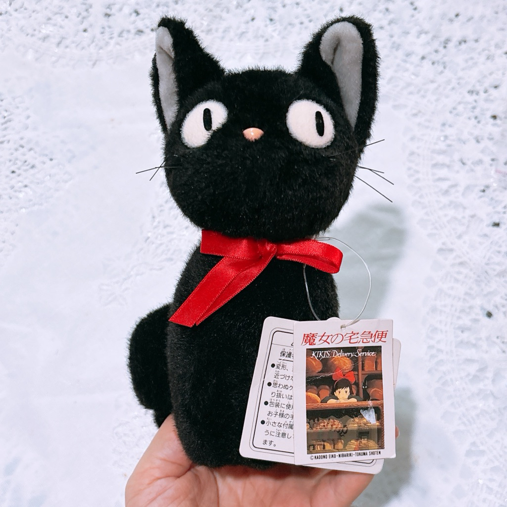 ตุ๊กตา แมว แมวดำ ขนคลาสสิค กิกิ จิบลิ กีกี้ kiki black cat ghibli museum ของแท้ มือสอง