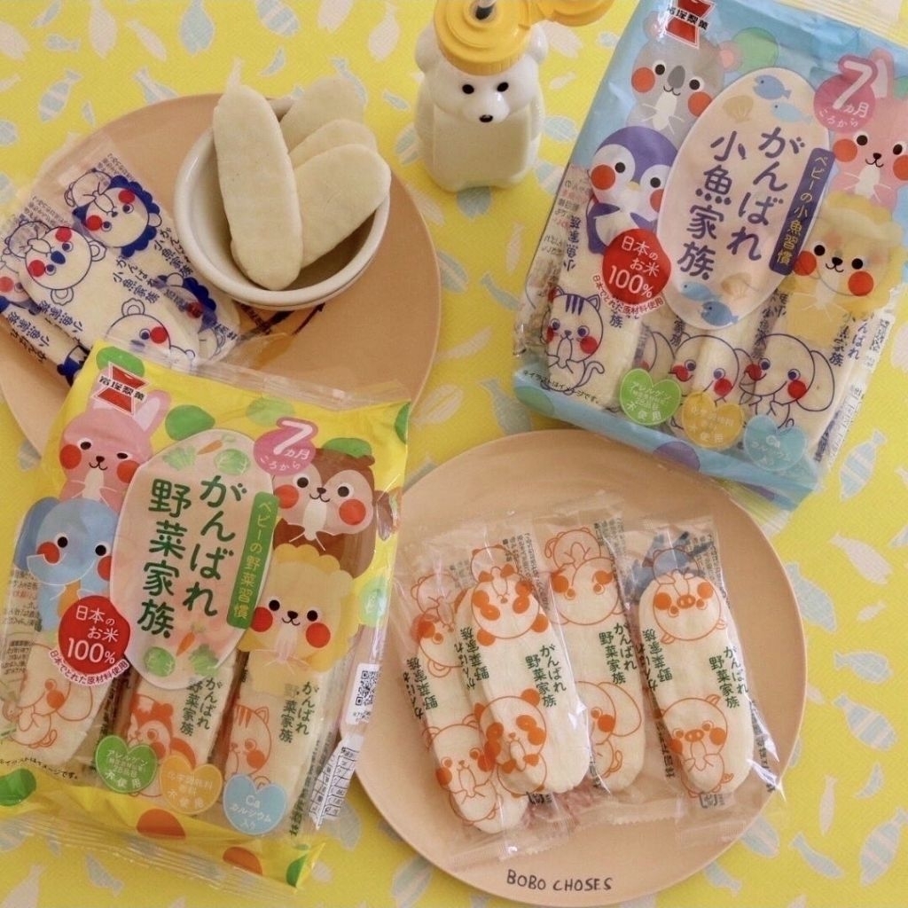 Iwatsuka Baby Rice Cracker ข้าวเกรียบญี่ปุ่น สำหรับเด็ก 7 เดือนขึ้นไป รสปลา รสผัก (43g) ขนมสำหรับเด็ก จากญี่ปุ่น ราคา ถูกที่สุด ดีลบีเคเค แกลเลอรีภาพที่ 6