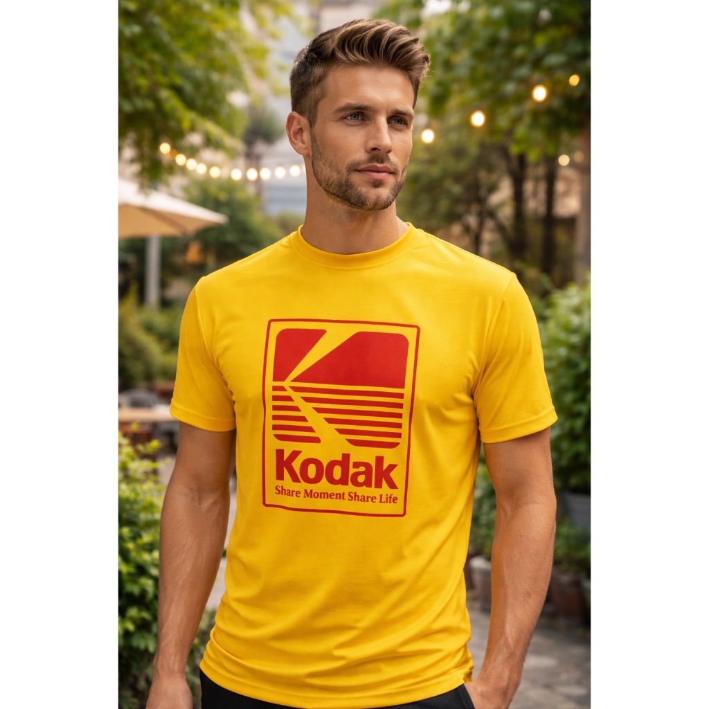 A013 เสื้อยืดคอกลม สกรีนลาย "Kodak" สีสด งานคมชัด ซักไม่หลุด สีไม่ตก มี4ไซส์ M,L,XL,2XL