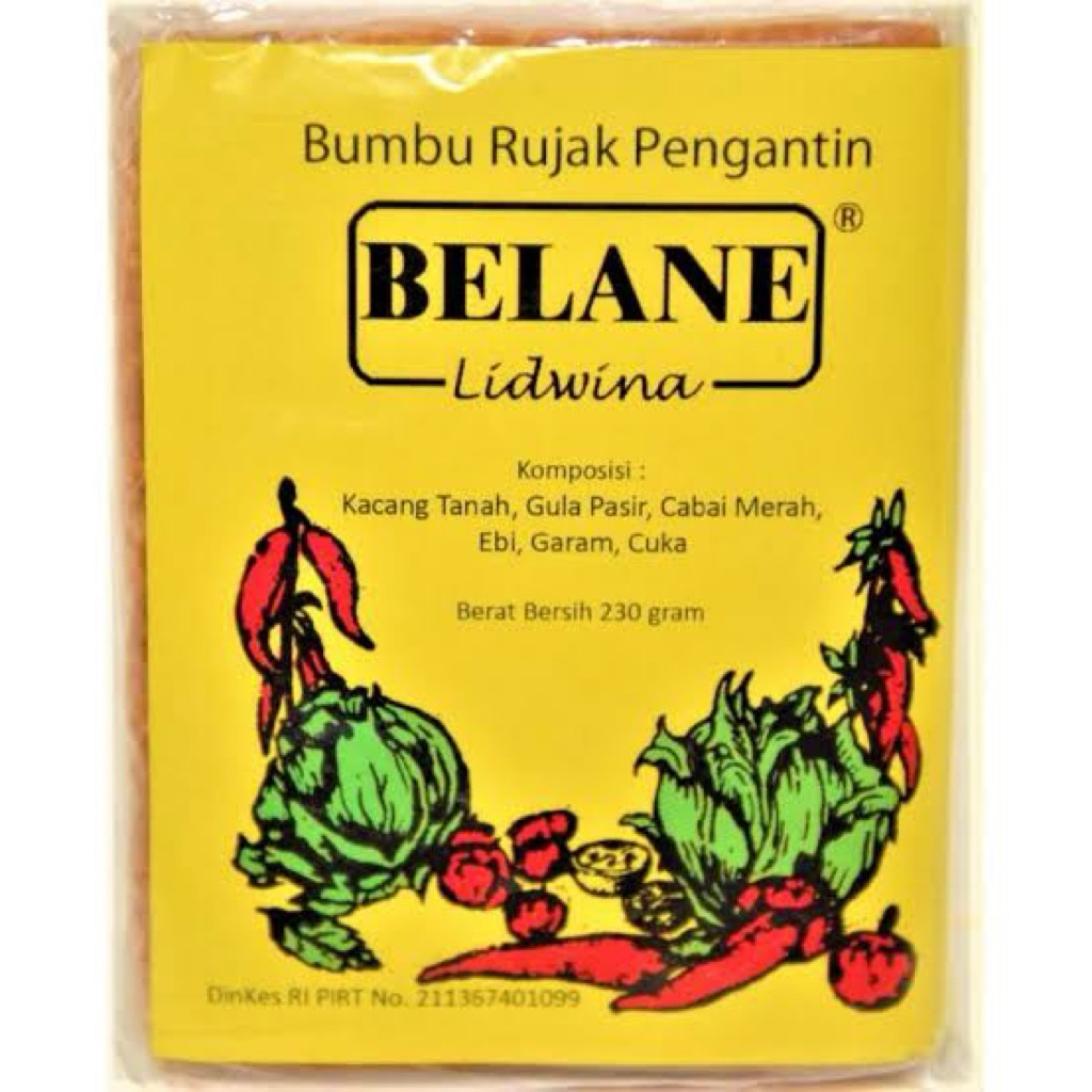 Indonesia Bumbu Rujak Pengantin Belane 220 gram / Roasted Ebi Peanut Sauce Dressing