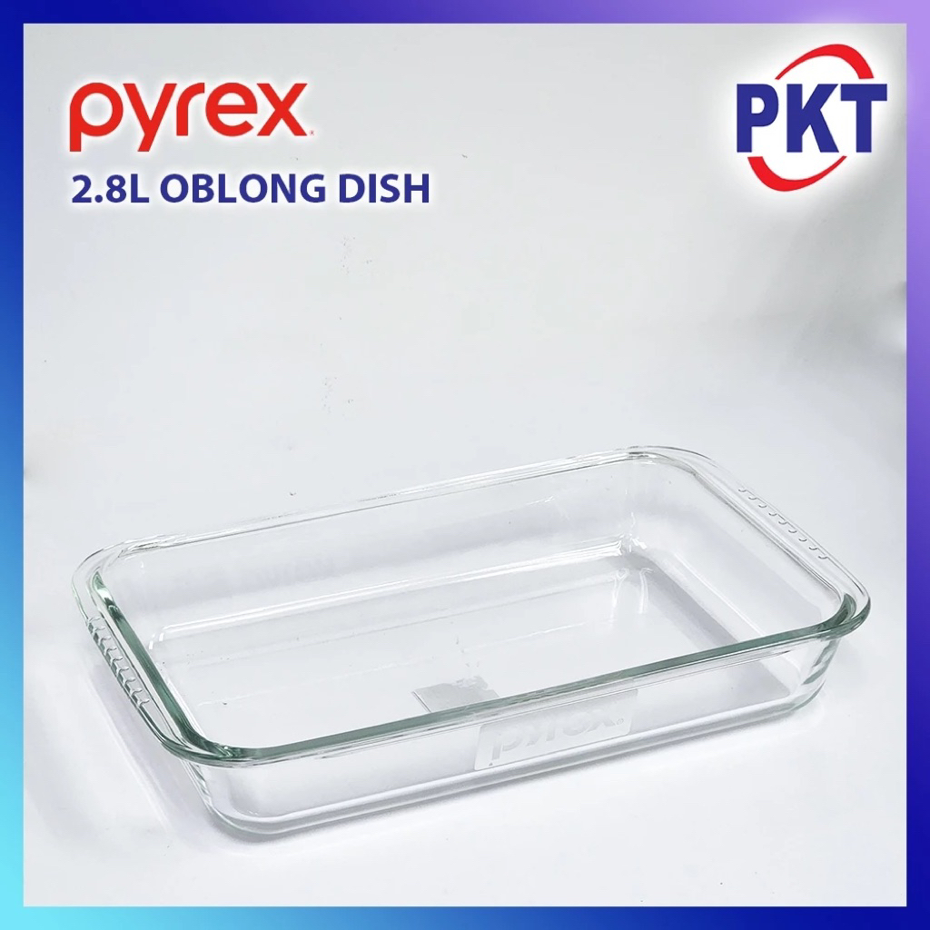 Pyrex Borosilicate Glass Bakeware 2.8L Oblong Baking Dish