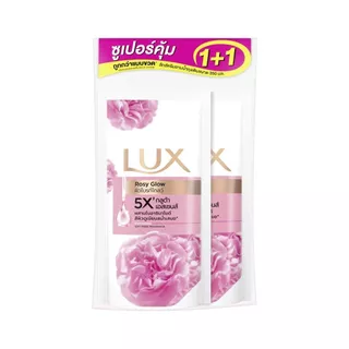 ลักส์ ครีมอาบน้ำ กลิ่นซอฟท์ โรส รีฟิล ขนาด 350 มล. (แพ็ค 1+1) LUX SHOWER CREAM SOFT ROSE REFILL 350 ML. (PACK1+1)