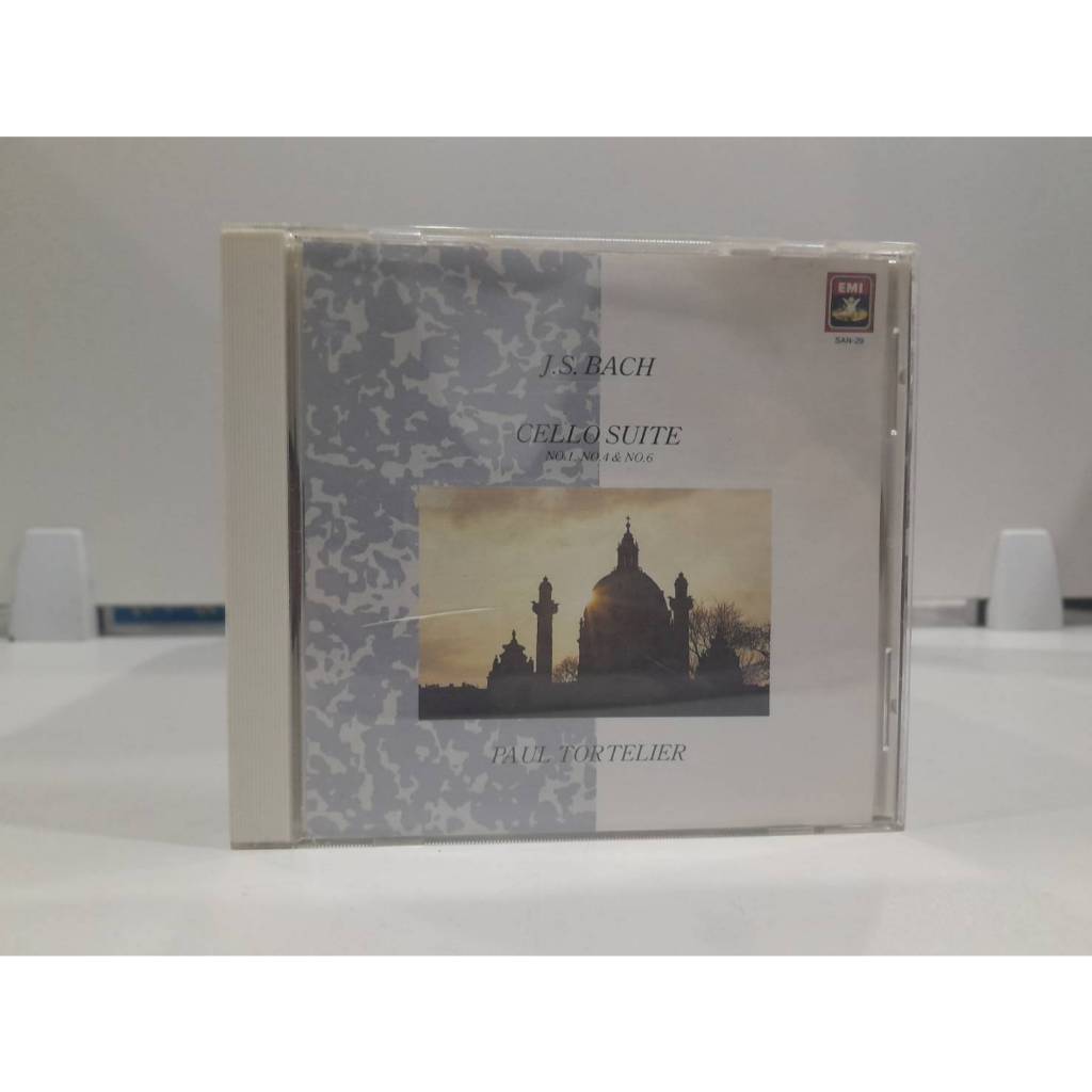 1 CD MUSIC ซีดีเพลงสากล  J.S. Bach Cello Suites Paul Tortelier  EMI.   (B8B198)