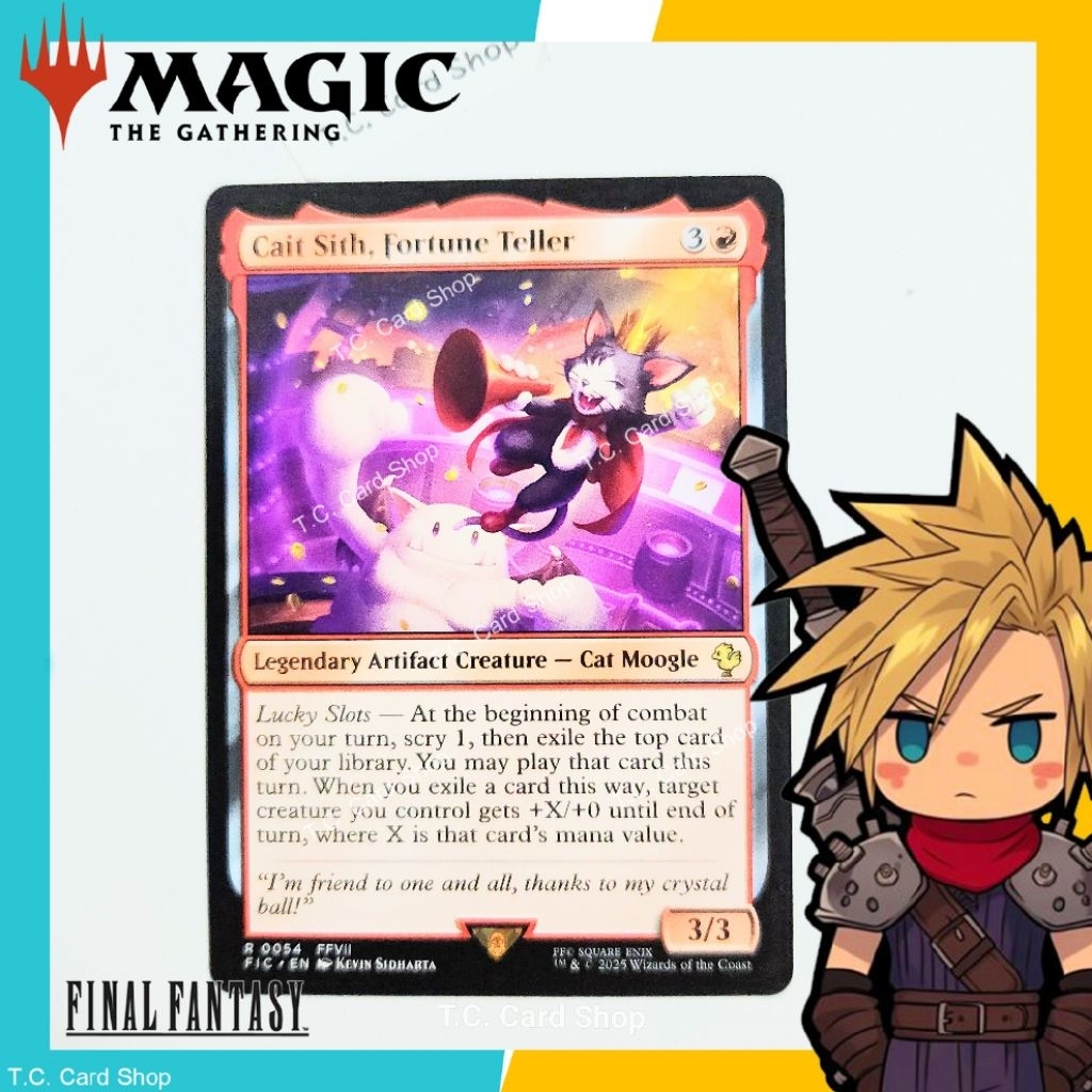 Cait Sith, Fortune Teller - R0054 - FFVII - Final Fantasy - Magic the Gathering (MTG) (FIC)