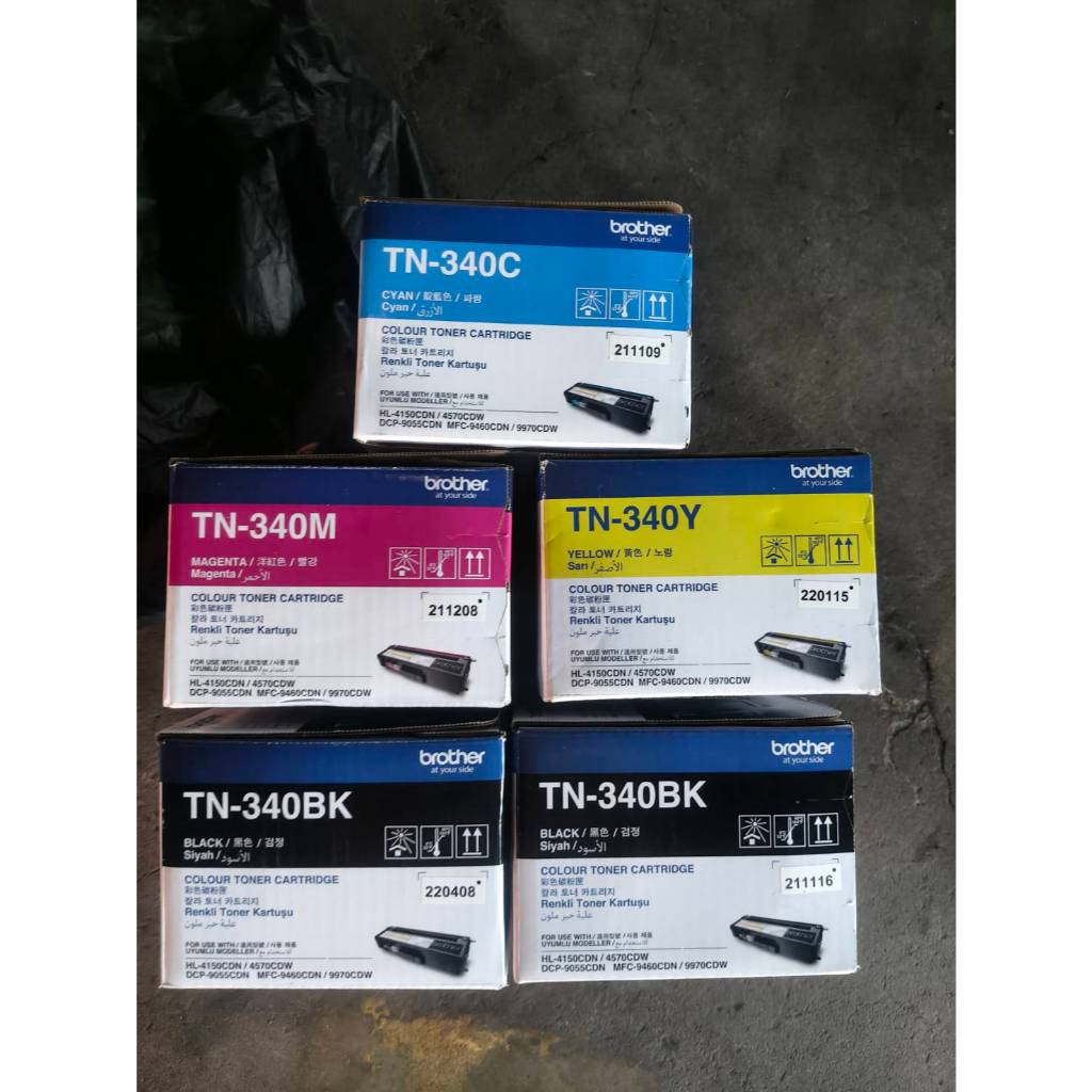 ฺBrother TN-340 Bk, TN340 C, TN340 M, TN340 Y หมึกแท้ HL-4150CDN 4570CDW DCP-9055CDN MFC-9460CDN 997