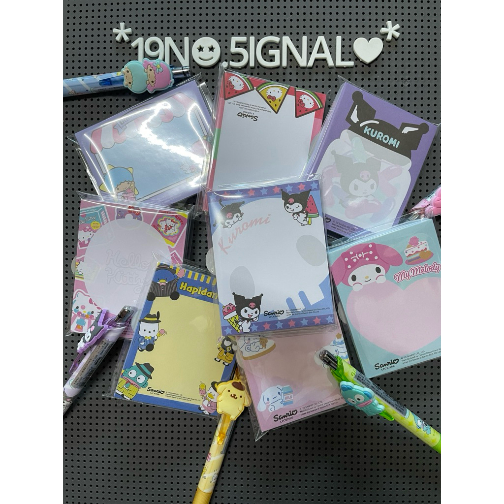 Mini Note Pad : กระดาษโน๊ตขนาด 7x9 จาก sanrio