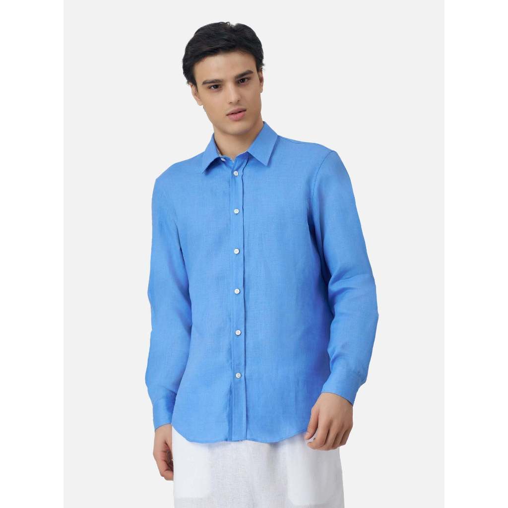Su-Ma-Lee Classic Long Sleeves Linen Shirt