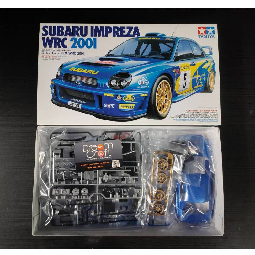 TAMIYA 1/24 Subaru Impreza WRC 2001 (โมเดลรถยนต์ Model DreamCraft)
