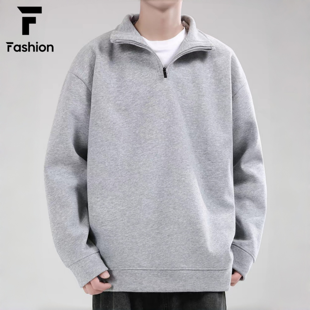 🔥【พร้อมส่งจากไทย】เสื้อสเวตเตอร์แขนยาว ทรง Oversize เกาหลี 🇰🇷 เรียบๆแต่เท่ เนื้อผ้านุ่ม สีสวย ราคาถูก