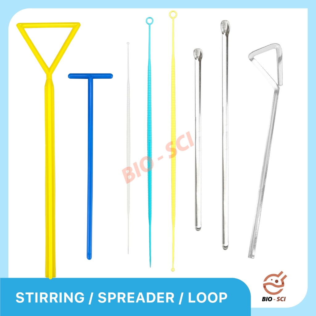 แท่งแก้วคนสาร & แท่งเขี่ยเชื้อ (Stirring Rod / Cell Spreader) แบบแก้วและพลาสติก Sterile คุณภาพสูง