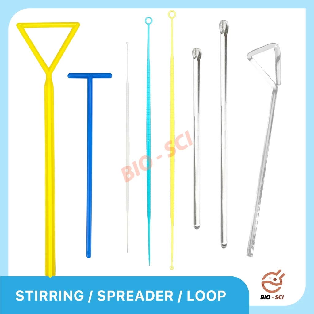 แท่งแก้วคนสาร & แท่งเขี่ยเชื้อ (Stirring Rod / Cell Spreader) แบบแก้วและพลาสติก Sterile คุณภาพสูง