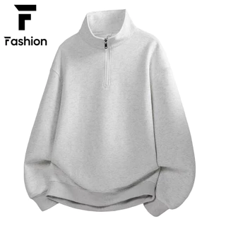 เสื้อสเวตเตอร์ Unisex สไตล์มินิมอล 🇰🇷 ทรงโอเวอร์ไซส์ ใส่ได้ทั้งผู้หญิงและผู้ชาย เนื้อผ้านุ่ม สบายตัว ส่งไว