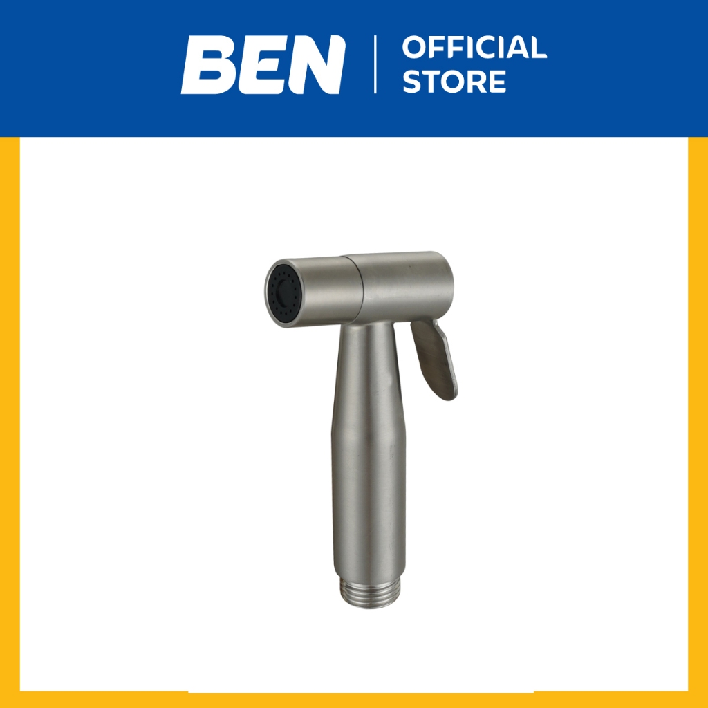 BEN STAINLESS-BIDET เฉพาะหัวฉีดชำระ ติดตั้งกับสายได้ทุกยี่ห้อ วัสดุสแตนเลส 304 สีสแตนเลสด้าน