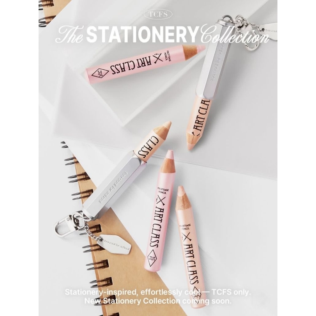 พร้อมส่ง /พรี Too cool for school Artclass Frottage pencil