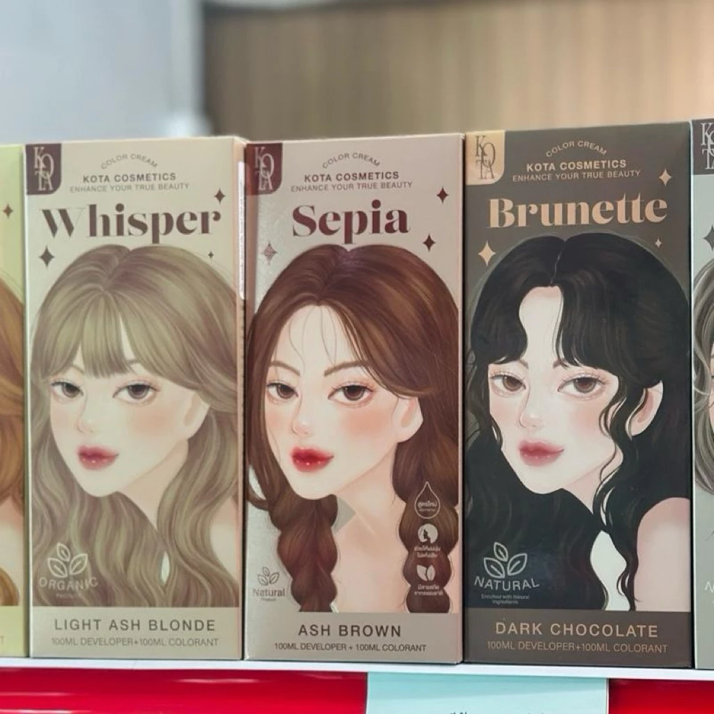 KOTA Color Cream ครีมเปลี่ยนสีผม ออร์แกนิค กลิ่นหอม ไม่ฉุน สีชัดติดทน 100ml