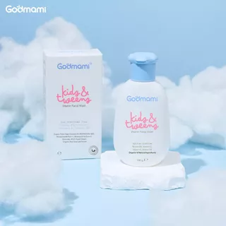 [แพคคู่] Godmami ครีมล้างหน้าเด็กสูตรอ่อนโยน คงความสมดุลให้ผิวหน้า ไม่มีฟอง Vitamin Facial Wash