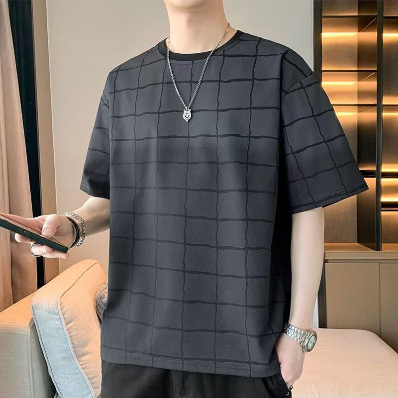 ใหม่ พร้อมส่งเสื้อยืดคอกลมแขนสั้นสไตล์เกาหลี เสื้อยืดแขนสั้นผู้ชาย ผ้านิ่มใส่สบายไม่ร้อน