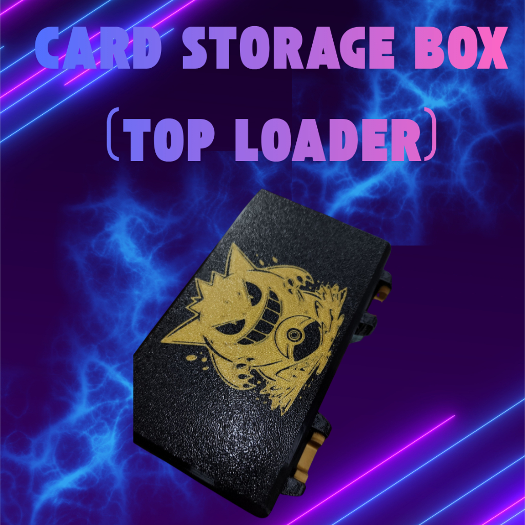 กล่องเก็บการ์ดโปเกม่อน pokemon cardใส่ Top Loader ได้กล่องการ์ดแข็งแรง สั่งทำลาย Custom ลายได้