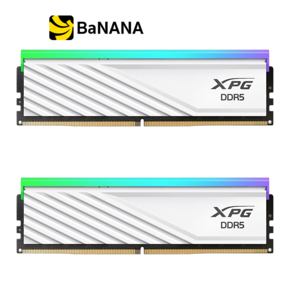 แรมพีซี ADATA XPG LancerBlade RGB DDR5 32GB/6000MHz.(2x16GB) CL48 - White (AX5U6000C4816G-DTLABRWH) 