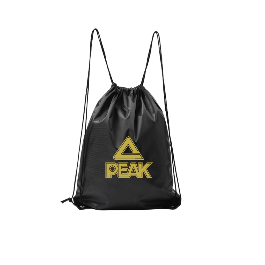 PEAK Drawstring Pack Bag กระเป๋าหูรูด สะพาย ใส่ของใช้ส่วนตัว มือถือ กระเป๋าเงิน ใส่รองเท้าได้ BA62030 ขนาด 47x37cm
