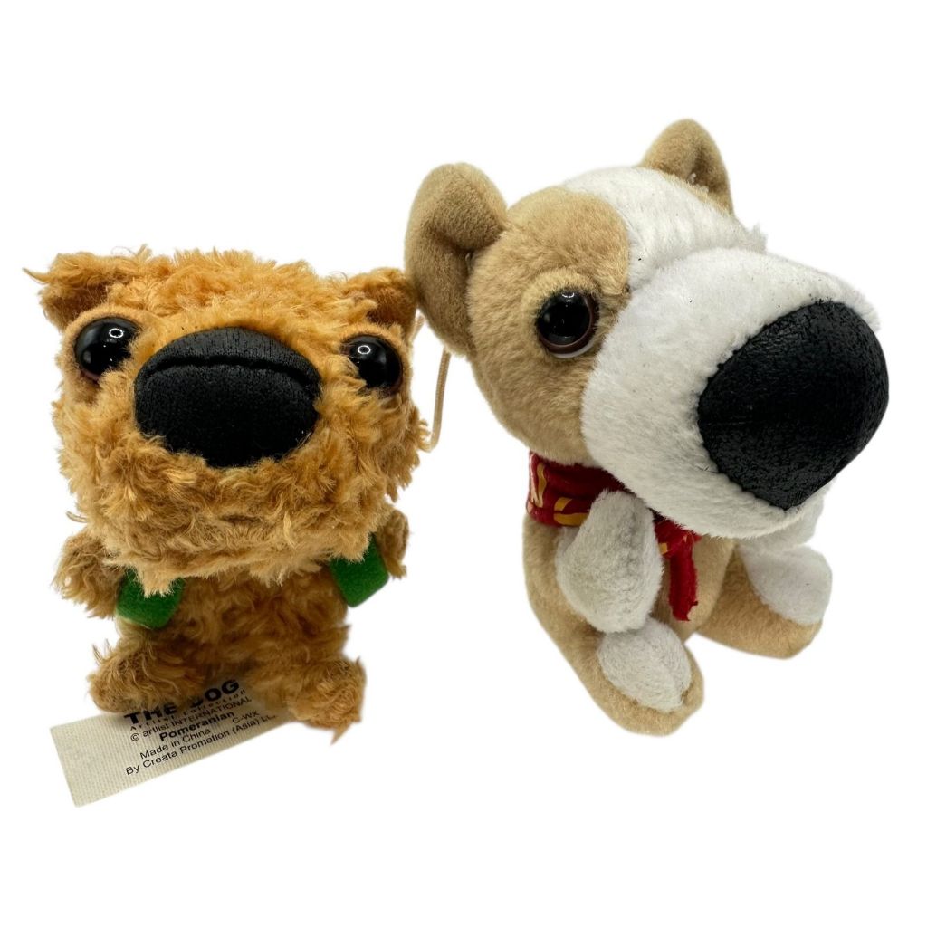 [คู่หูสุดฮิต] ตุ๊กตาสุนัข The DOG McDonald's Artlist Collection แท้ - Pomeranian & Welsh Corgi
