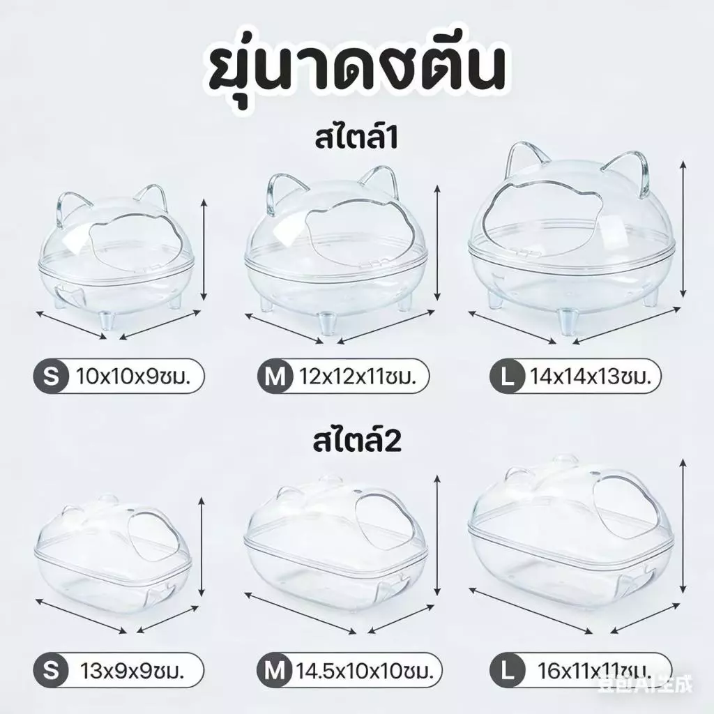 wen.W2 อ่างทรายอาบน้ำหนูแฮมเตอร์ thumbnail 4