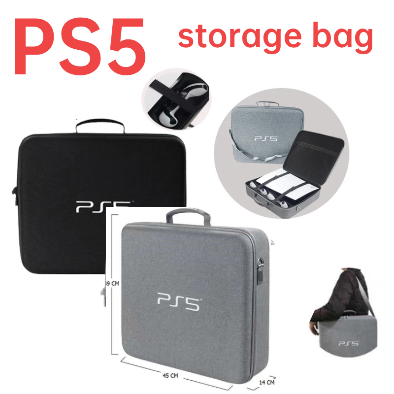 PS5ถุงเก็บของ กระเป๋าเก็บเครื่อง PS5 แบบพกพา กระเป๋าเก็บของชั้นเดียว ทำจาก EVA กันกระแทก กันตก กระเป๋าใส่เครื่อง Playsta
