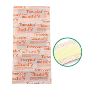 [1 กล่อง, 100 แผ่น] เทนโซพล๊าส พลาสเตอร์ผ้ายืด Tensoplast plasters