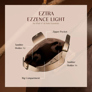 กระเป๋าทำงานใส่ ipad 11” ทรง bucket EZTRA EZZENCE Light เบา 400g มีช่องแก้วน้ำ สายกว้าง 4.5 cm ไม่เมื่อยไหล่