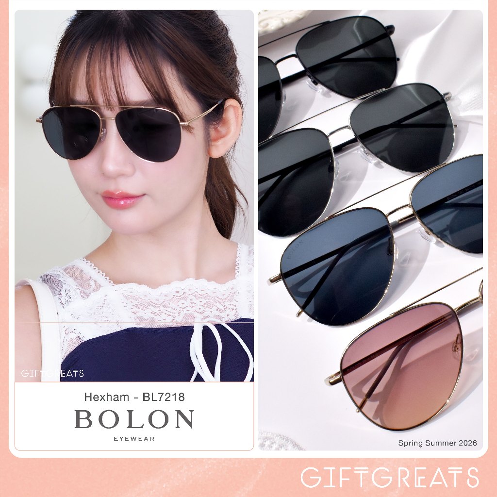 แว่นกันแดด BOLON Hexham BL7218 - SS26  Bolon Eyewear Sunglasses โบลอน กันแดด