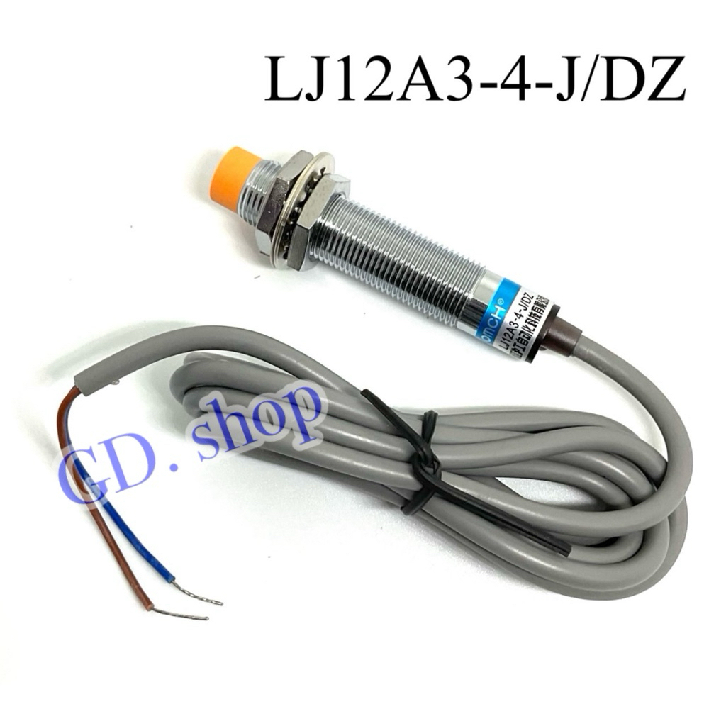 LJ12A3-4-J/DZ 90-250VAC sensor เซ็นเซอร์ proximity ขนาด12มิล 2สาย ชนิด NC ระยะตรวจจับ4mm