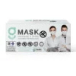 หน้ากากอนามัยทางการแพทย์ G Lucky Mask 3ชั้น สีเขียว/ฟ้า/ขาว/ดำ/ชมพู 50ชิ้น/กล่อง นุ่มสบายหายใจสะดวกประสิทธิภาพการกรองสูง