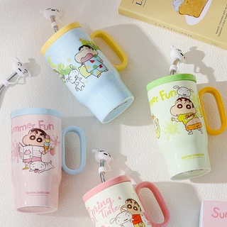 【ของแท้】shinchan ชินจัง ถ้วยเซรามิกขนาดใหญ่ 660ml ส่งหลอด กล่องสวยงาม ของขวัญวันหยุด