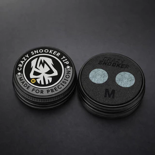 หัวคิว CRAZY ฝาดำ 1 ตลับมี 2 หัว ขนาด 11mm. มีความแข็ง 2 ระดับ หัวคิวที่นักกีฬาเลือกใช้