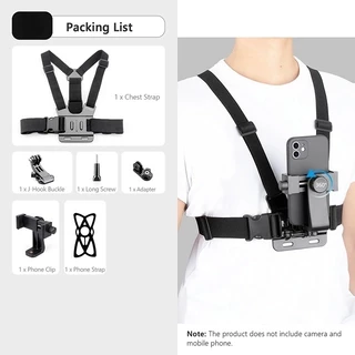 MOTUS คลิปสายคล้องหน้าอก สายรัดหน้าอกโทรศัพท์มือถือ 360 องศา ใช้กับโทรศัพท์ได้ทุกรุ่น และGoPro เหมาะสำหรับกิจกรรม
