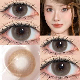 [📢FDA-approved❗ ]【ซื้อ1คู่แถม ลิปสติก💋】Midroo เลนส์บิ๊กอายน่ารัก ขยายรูม่านตา Bunny Pink/Blue/Brown-14.5MM รายเดือน